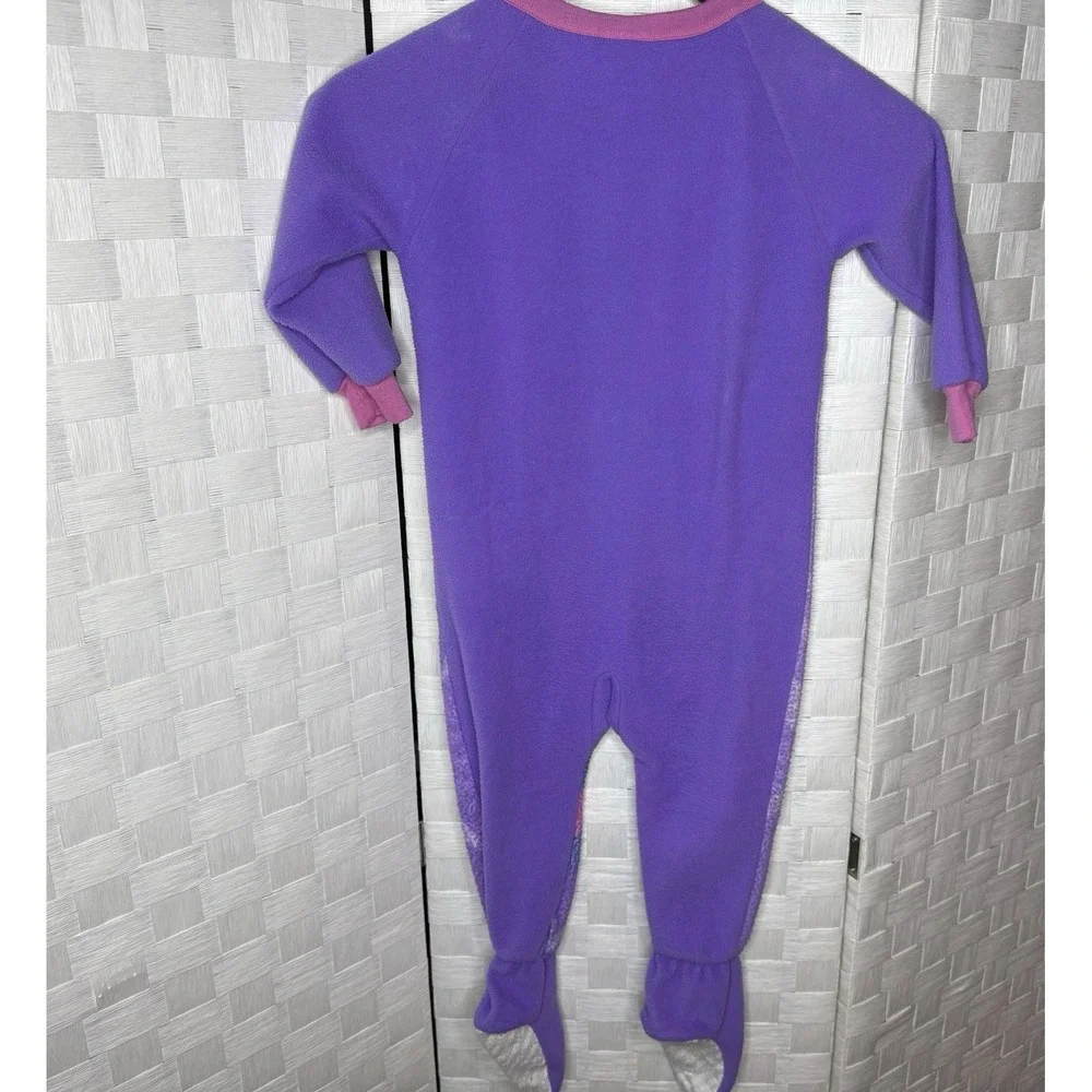 Vintage The Wiggles Footie Pajamas Toddler Size 3T Purple Faces 90s Y2K Kidcore